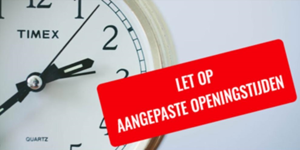 Binnenkort tijdelijk uitsluitend behandeling op afspraak Binnenkort tijdelijk uitsluitend behandeling op afspraak